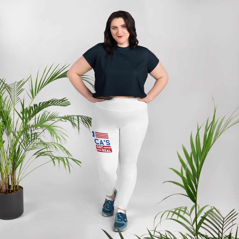 RAV's American made GET REAL All-Over Print Plus Size Leggings
