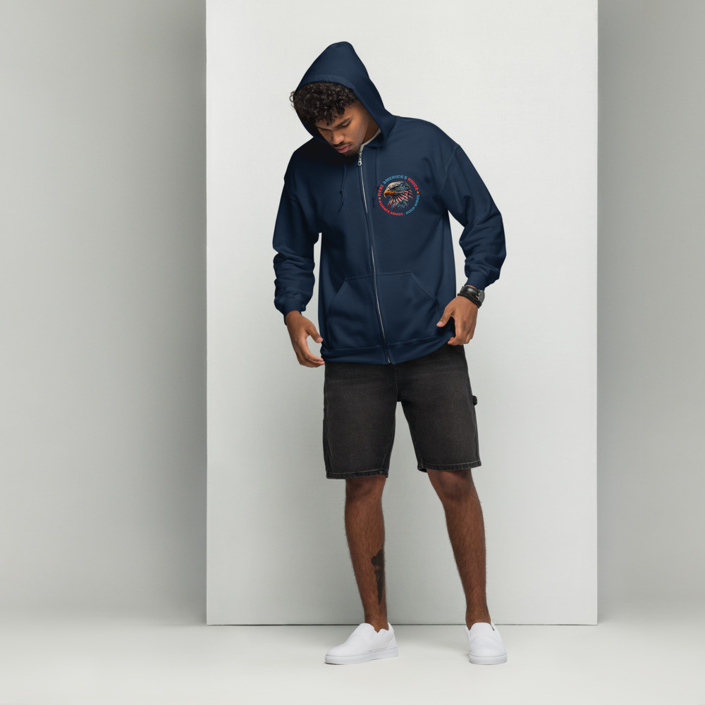 Unisex RAV EAGLE heavy blend zip hoodie