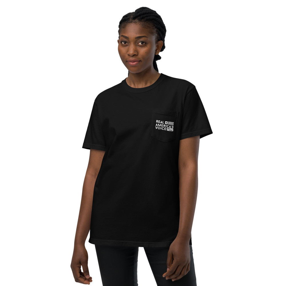 RAV Unisex garment-dyed pocket t-shirt