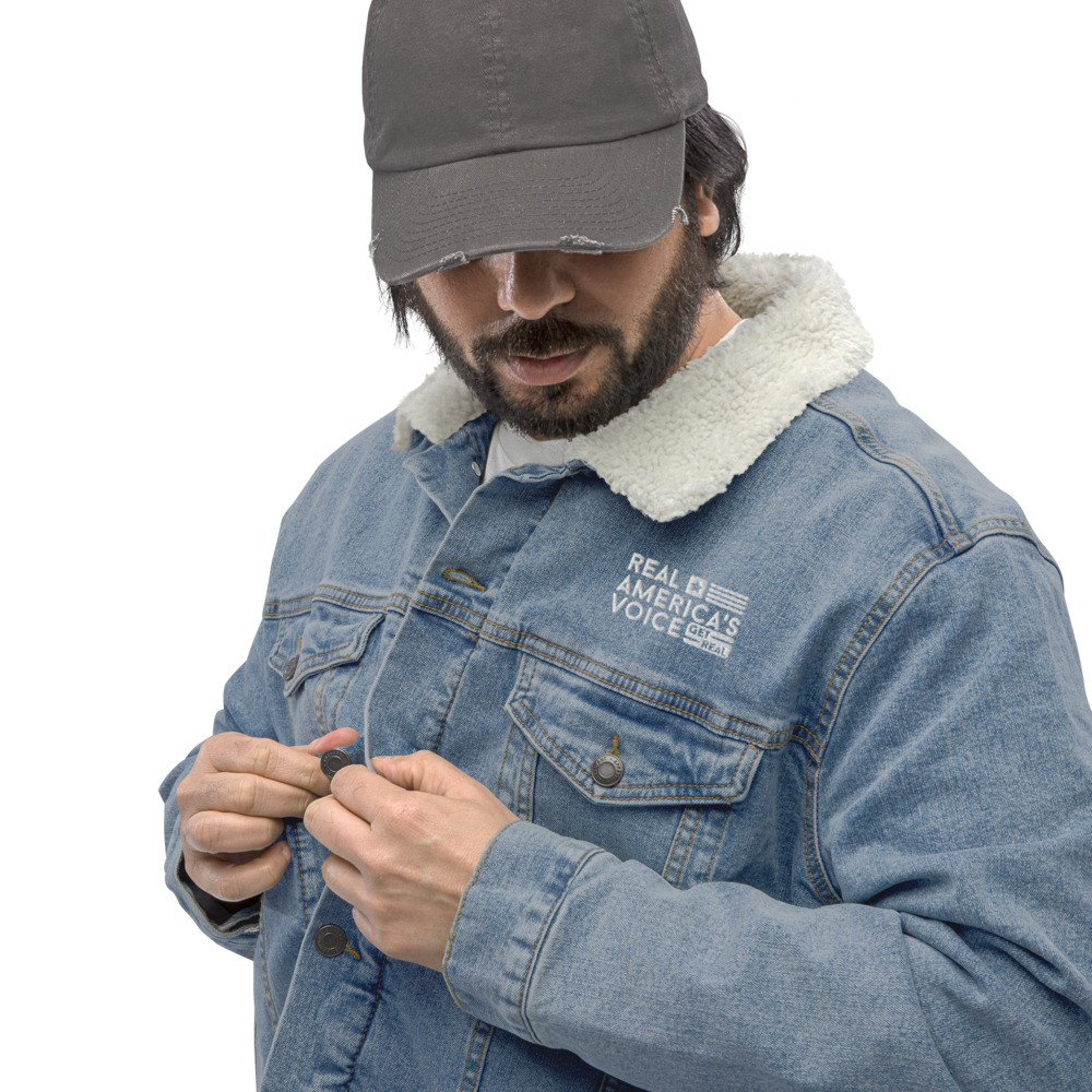 RAV GET REAL Unisex denim sherpa jacket
