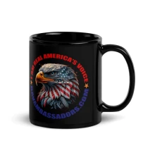 I AM RAV EAGLE AMBASSADORS GLOSSY MUG BLACK