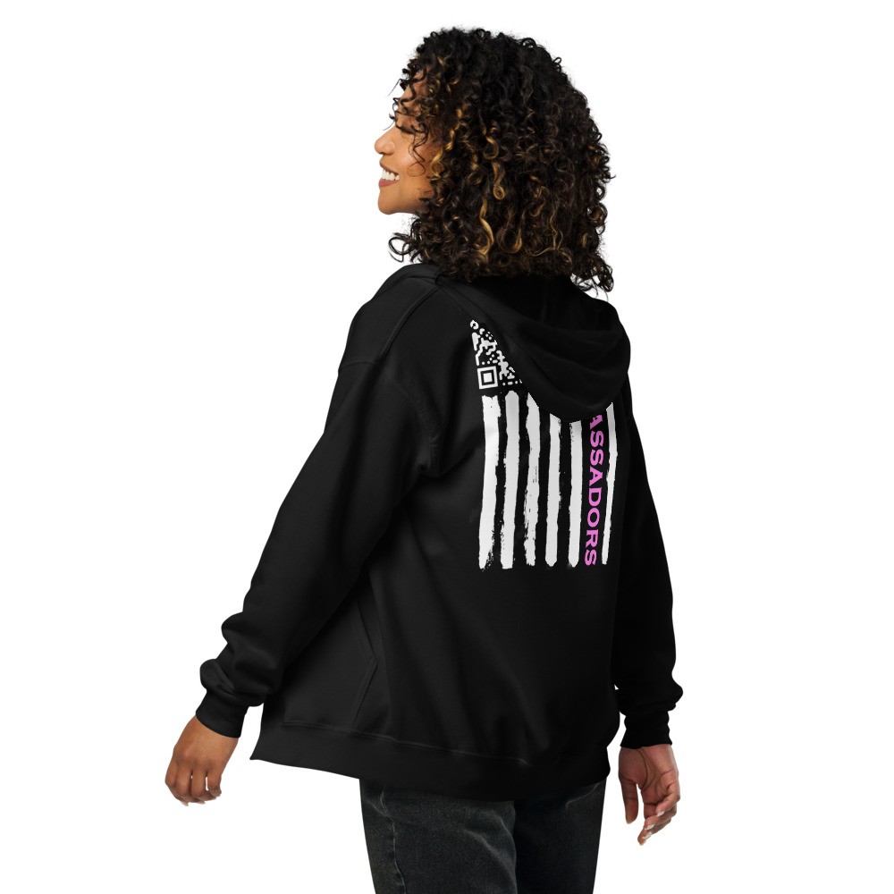 RAV AMB PINK Unisex heavy blend zip hoodie