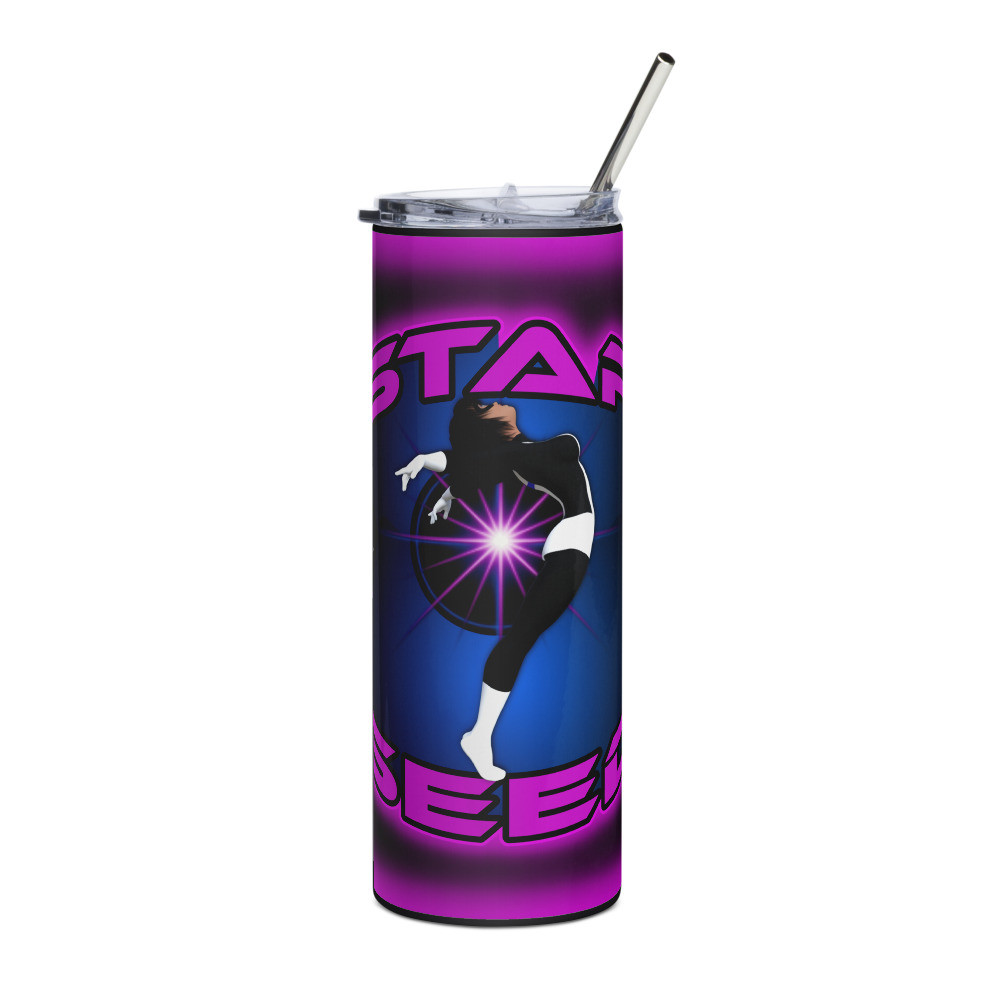 Star Seed Girl ( Pink trim ) Stainless steel tumbler