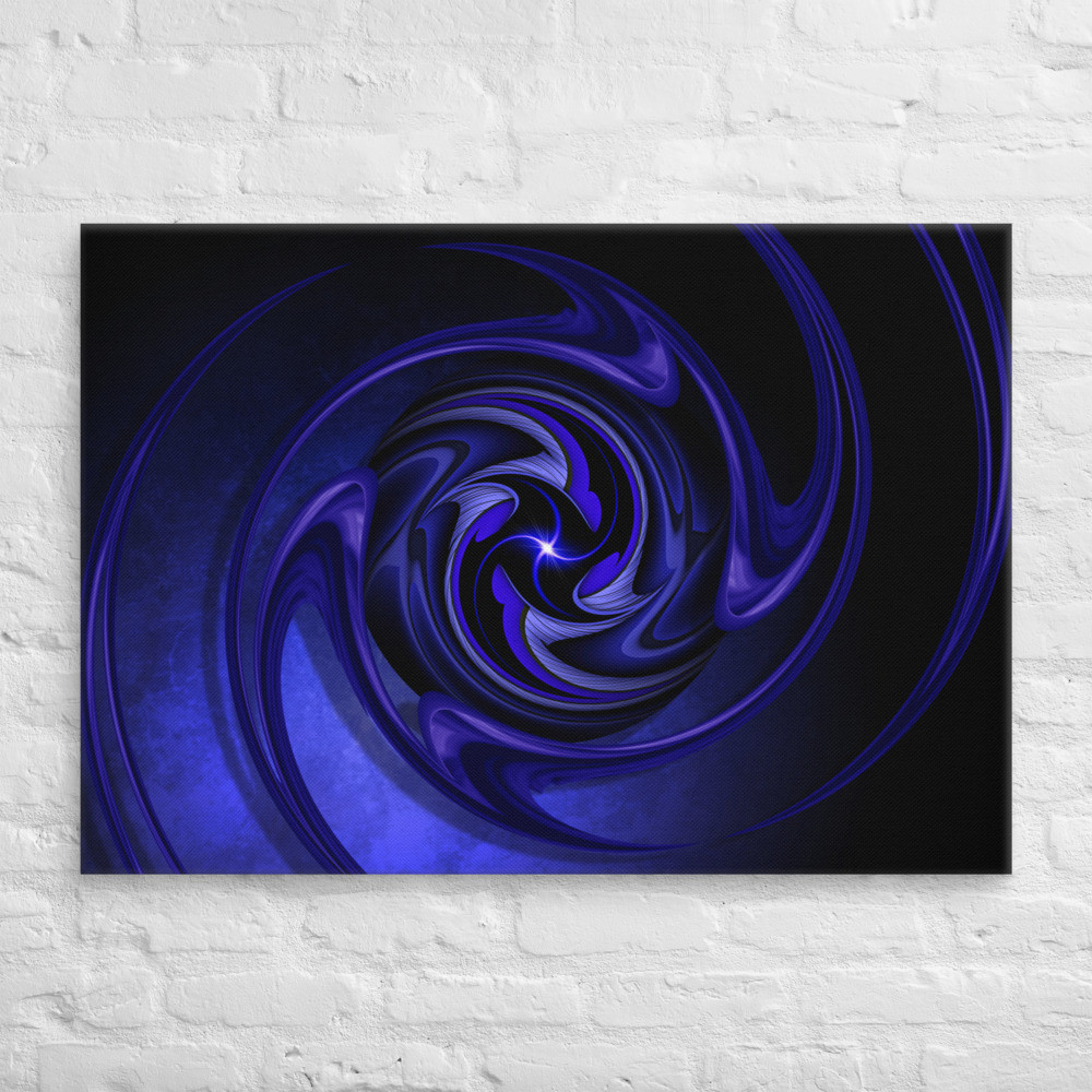 Twisted Purple Design on Canvas