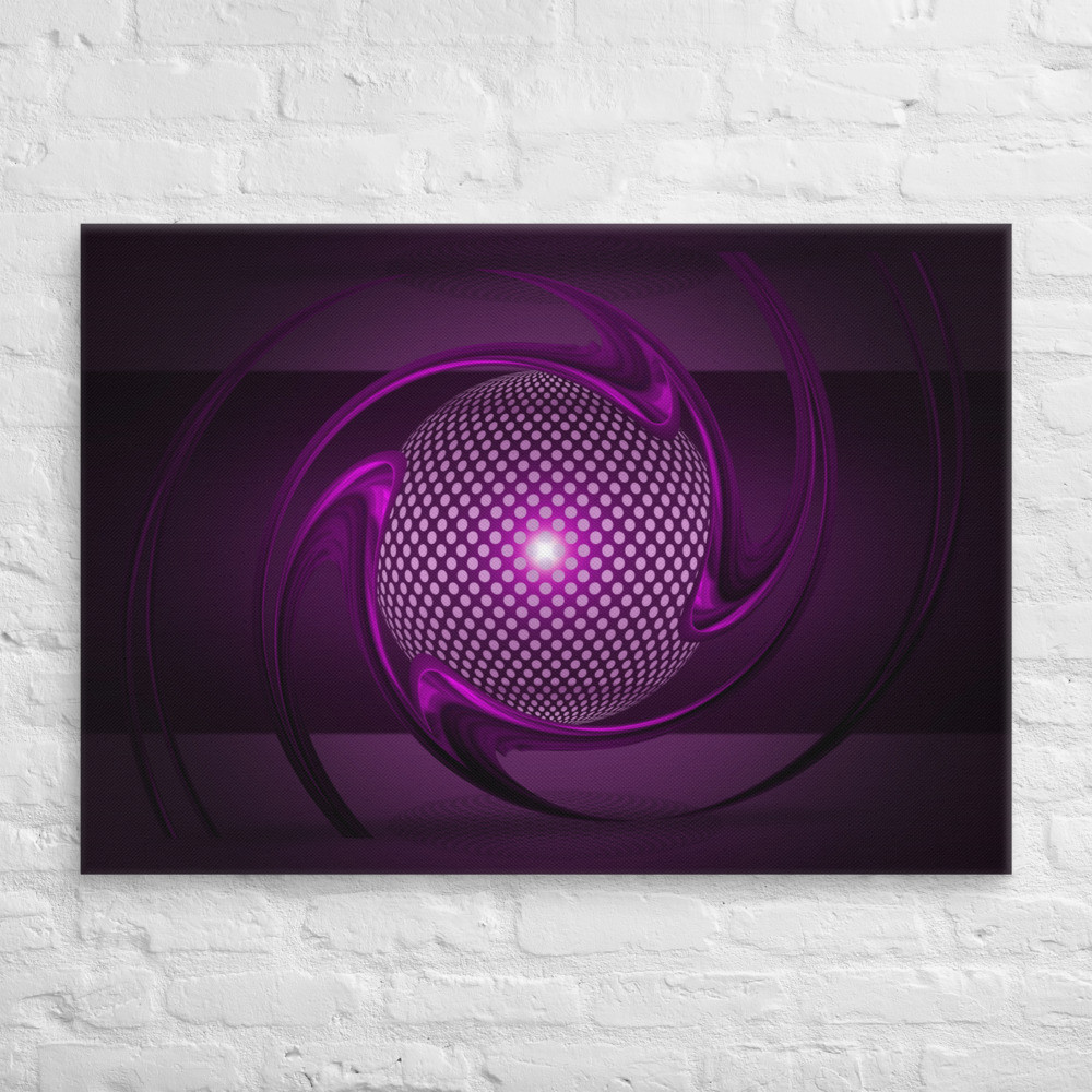 The Power of Pink Abstract Design 2 on Canvas