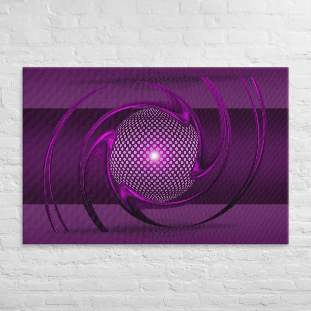 The Power of Pink Abstract Design 1 on Canvas
