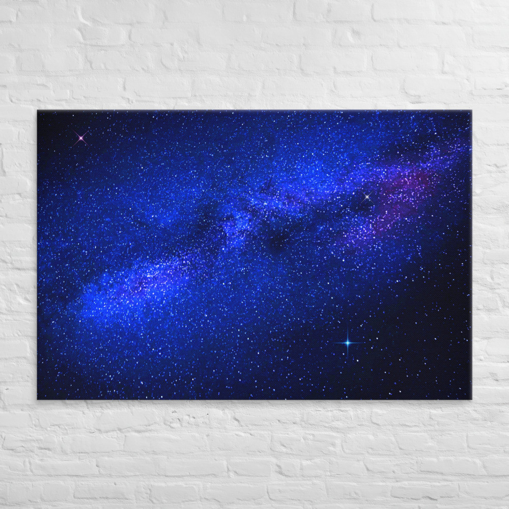 Astral View of Space on Canvas