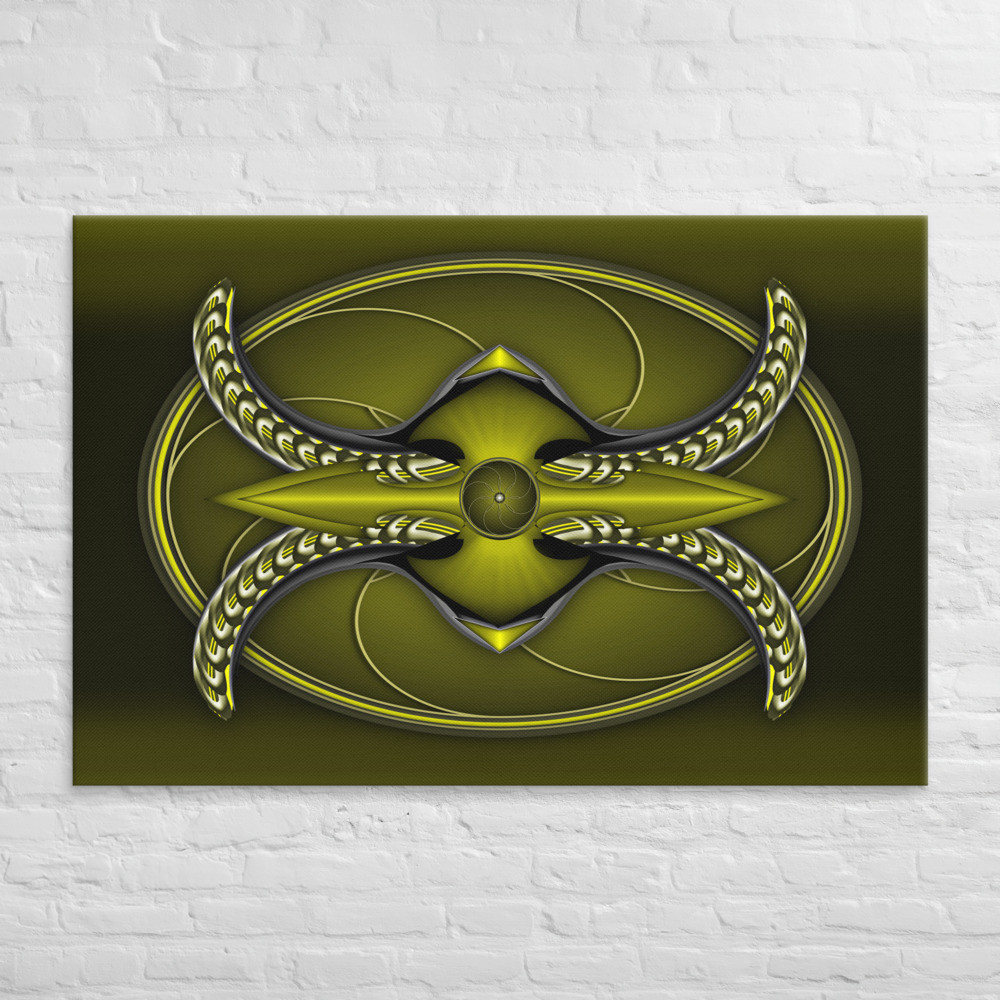 Coat of Arms Green on Canvas