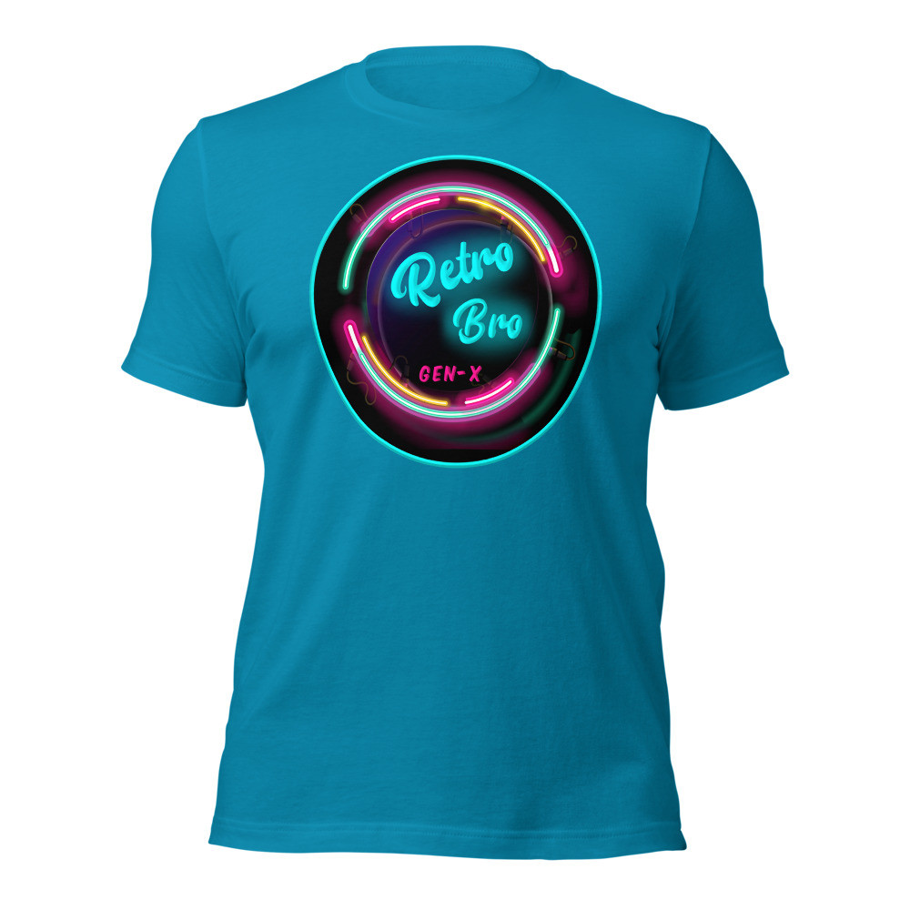 Retro Bro Gen-X Neon Sign - Unisex t-shirt
