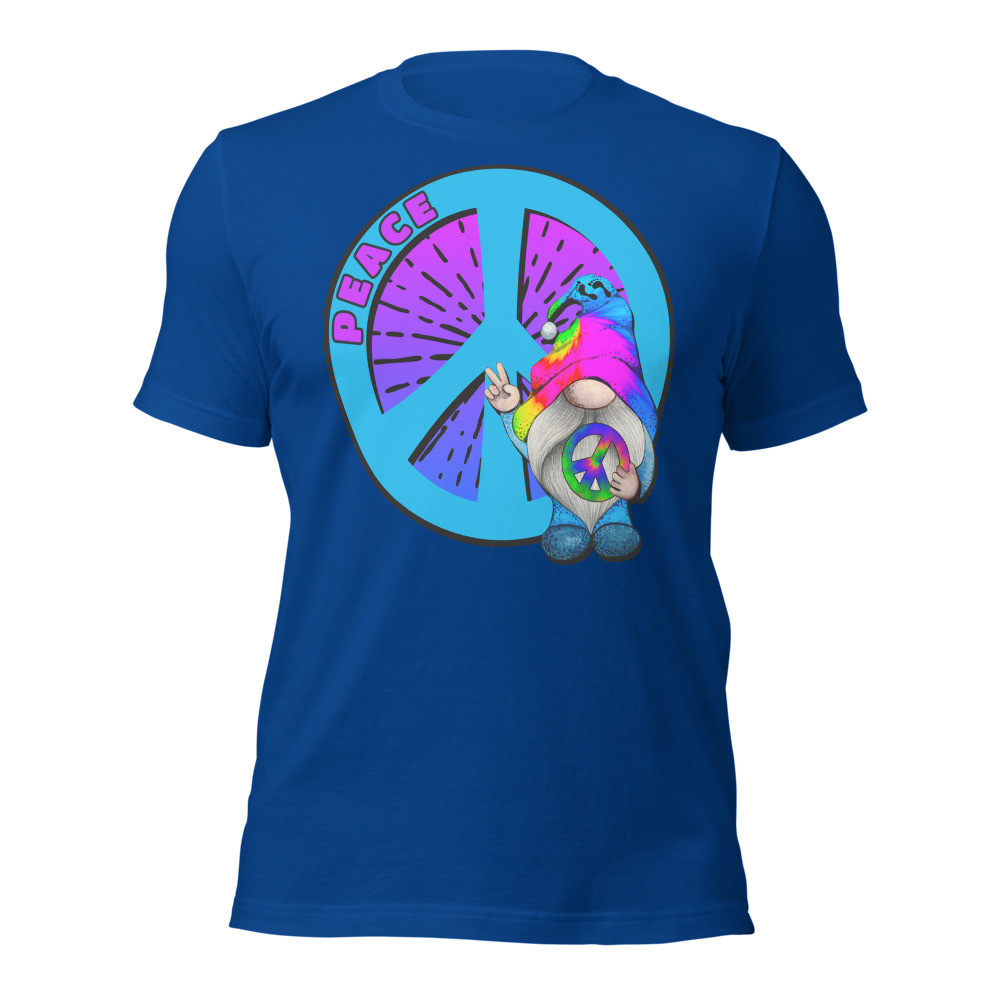 Retro Peace Sign (Gnome) Unisex t-shirt