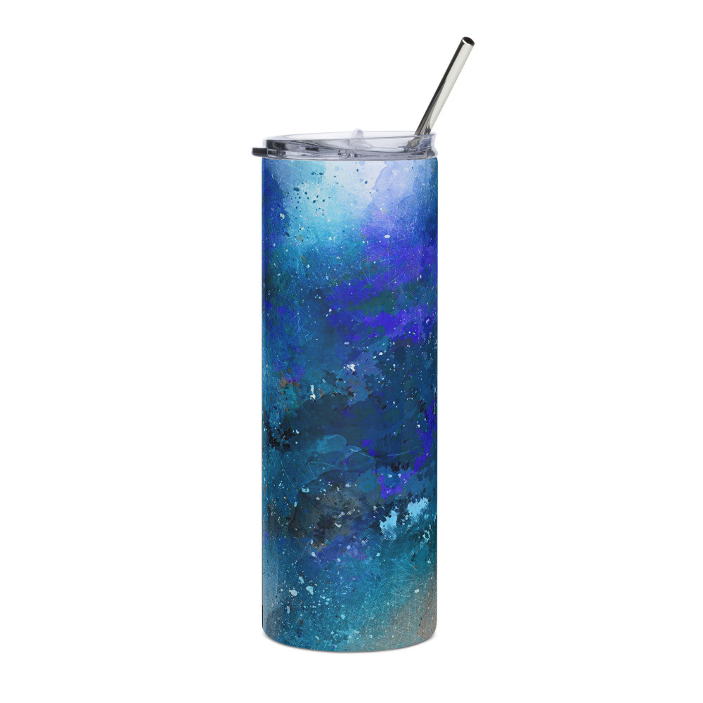 Abstract Splatter - Stainless steel tumbler