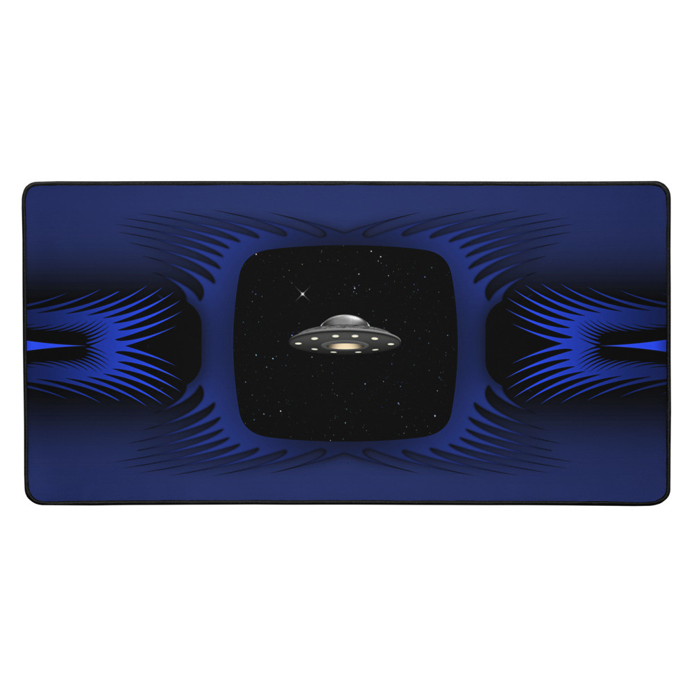 UFO in the window - Desk mat