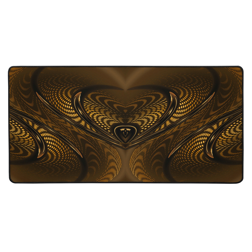 Abstract Heart Gold - Desk mat