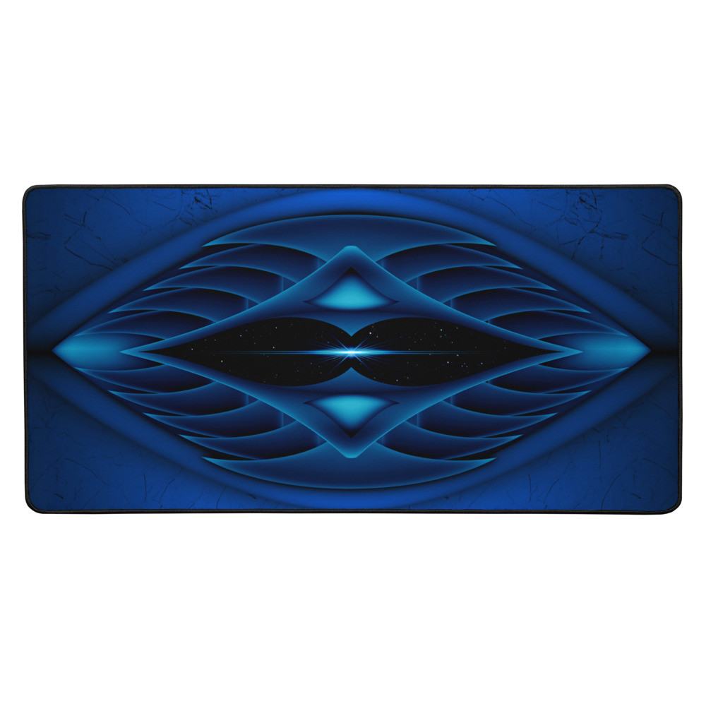 Blue Sci-Fi Abstract - Desk mat
