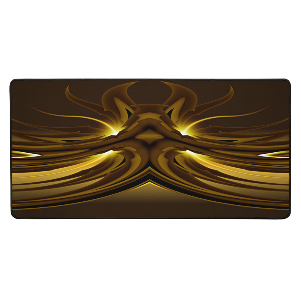 Golden Abstract - Desk mat