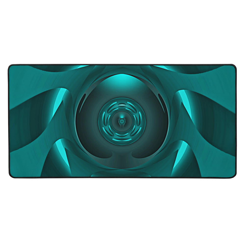 Sci-Fi Abstract Turquoise - Desk mat