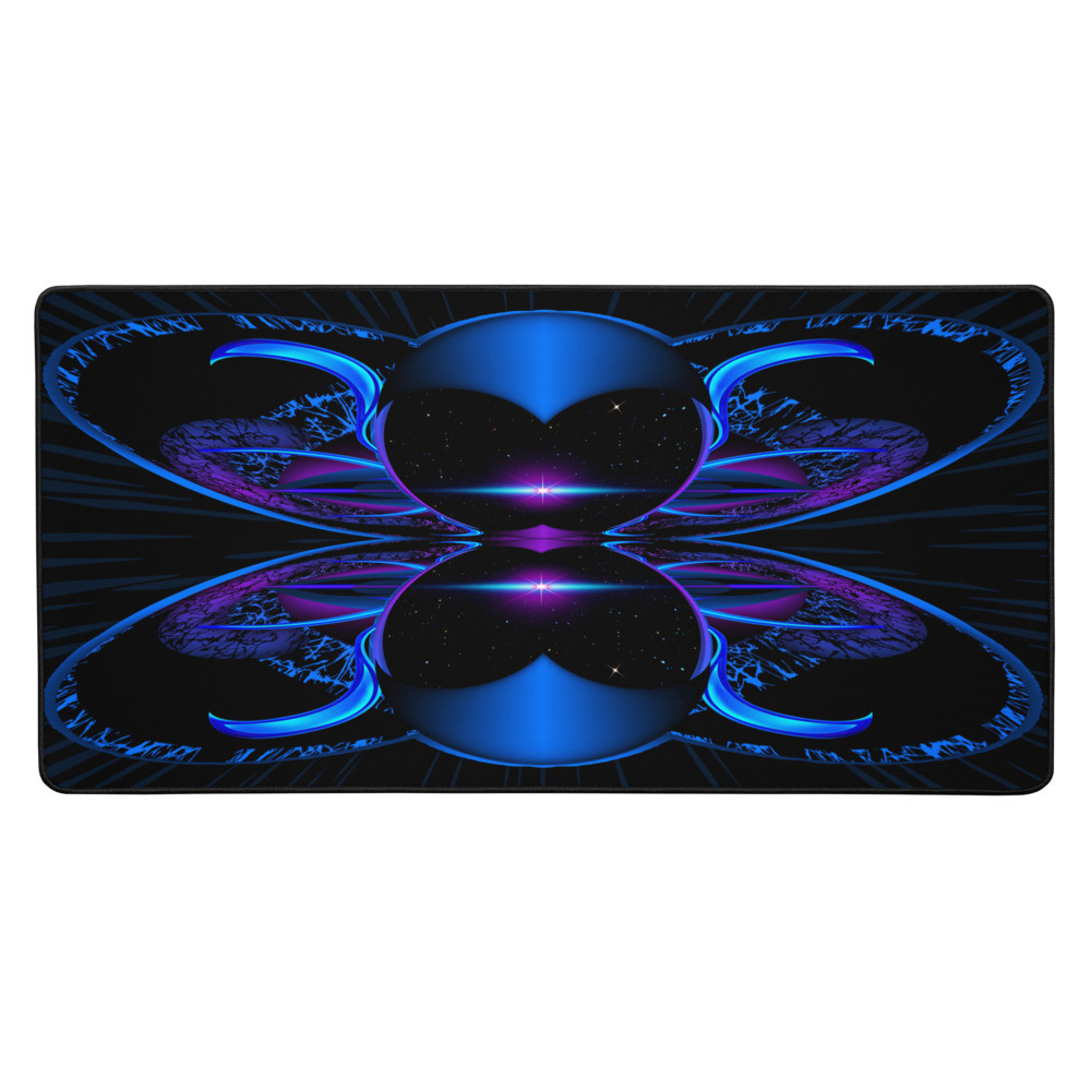 Abstract Sci-Fi Blue - Desk mat