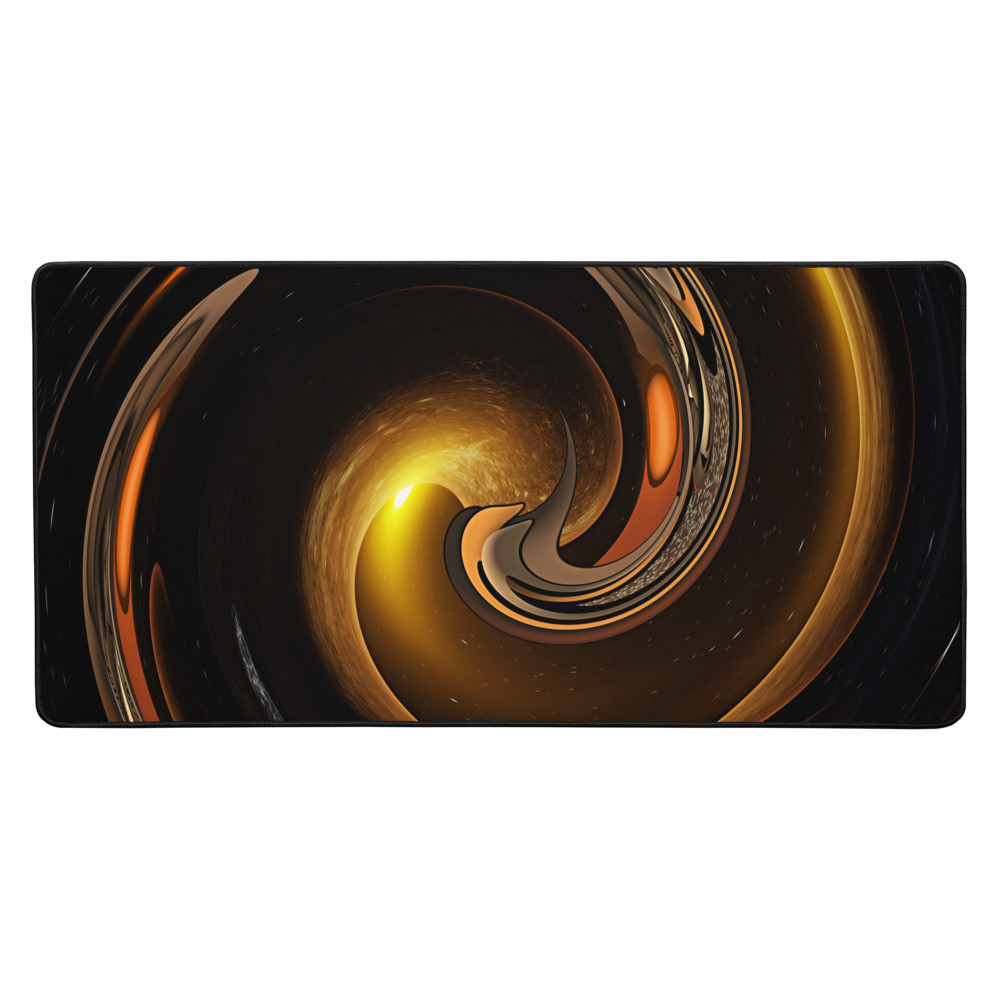 Golden Brown Twist Design - Desk mat