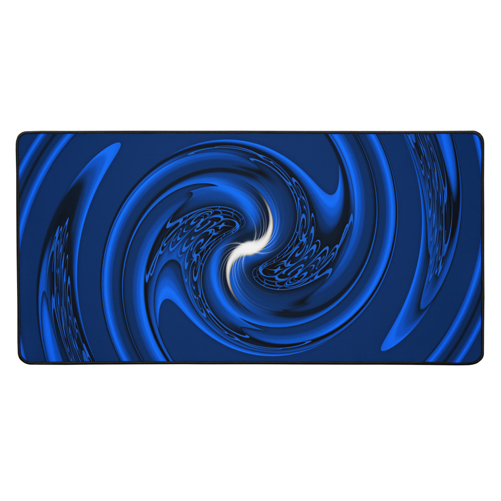 Elegant Blue Twist Design - Desk mat