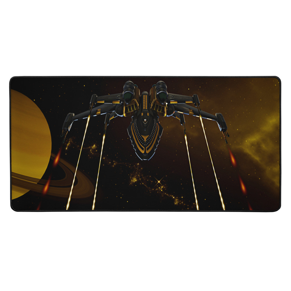 Spacecraft Fighter Engaging - Desk mat