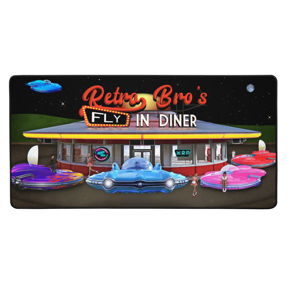 Retro Bro's Fly-in Diner - Desk mat