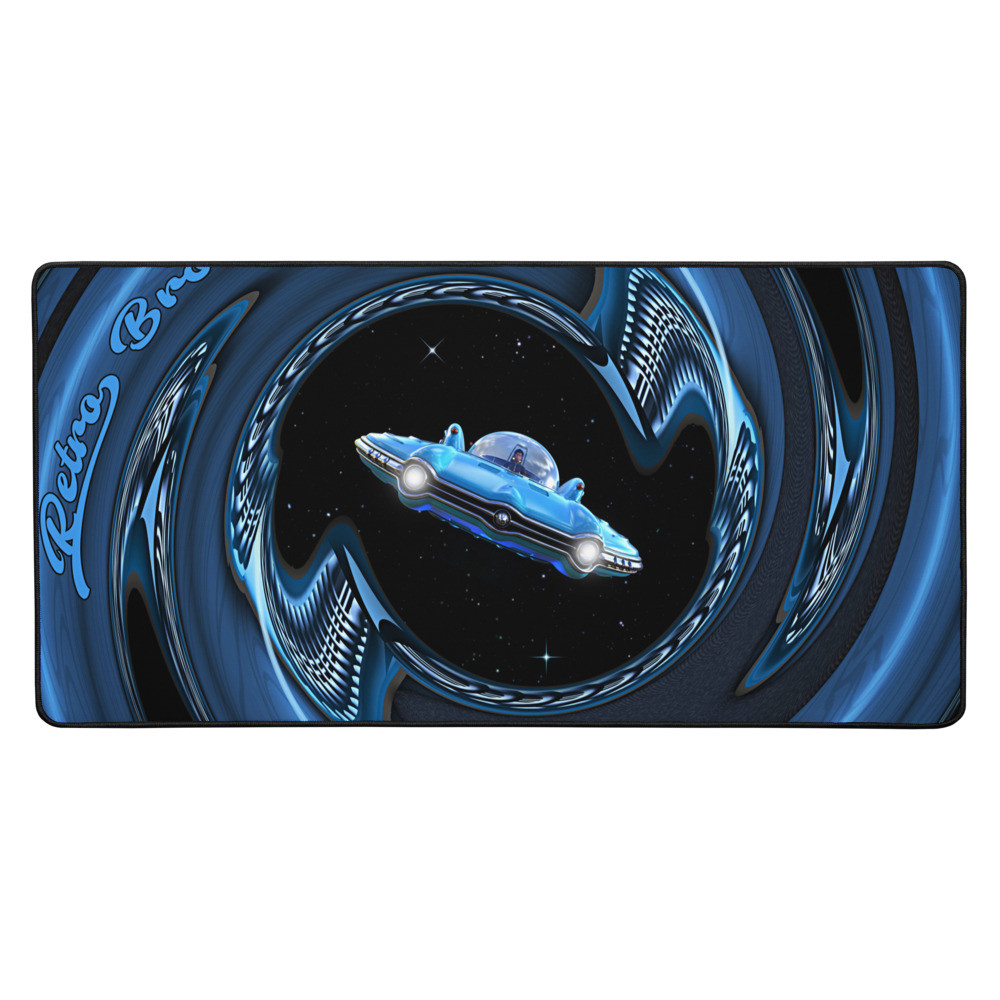 Retro Bro Blue Entrance - Desk mat