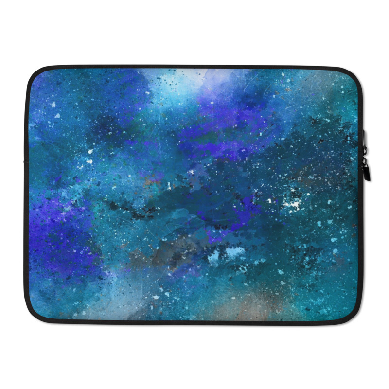 Abstract Turquoise Laptop Sleeve