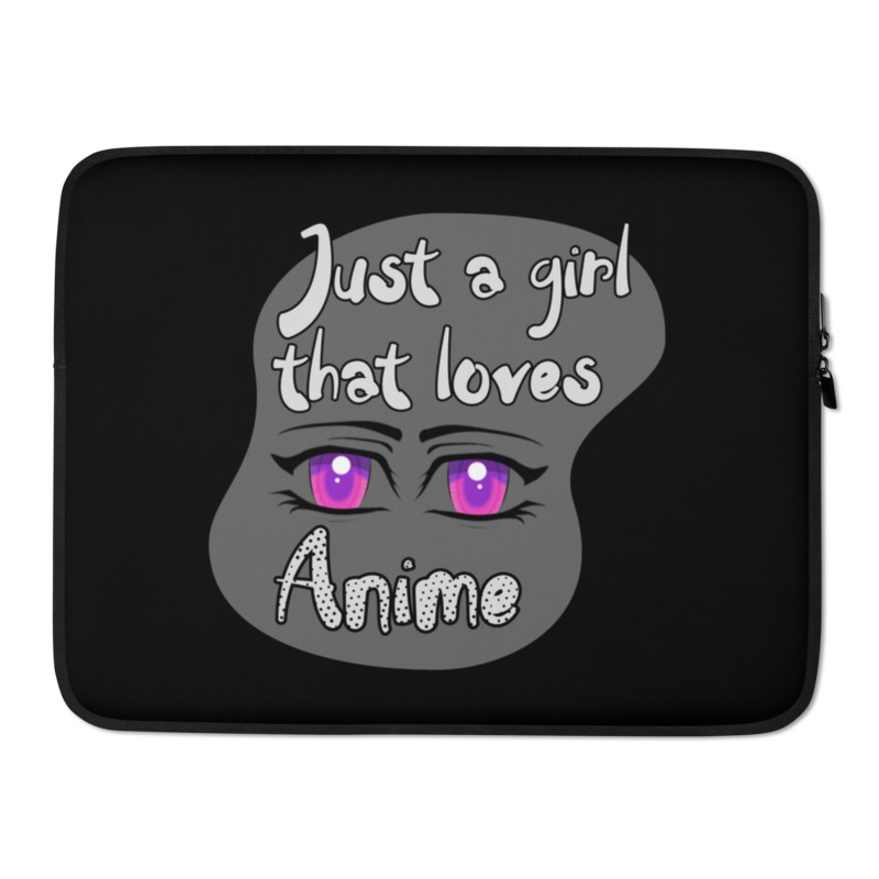 Just a girl that loves anime Laptop Sleeve