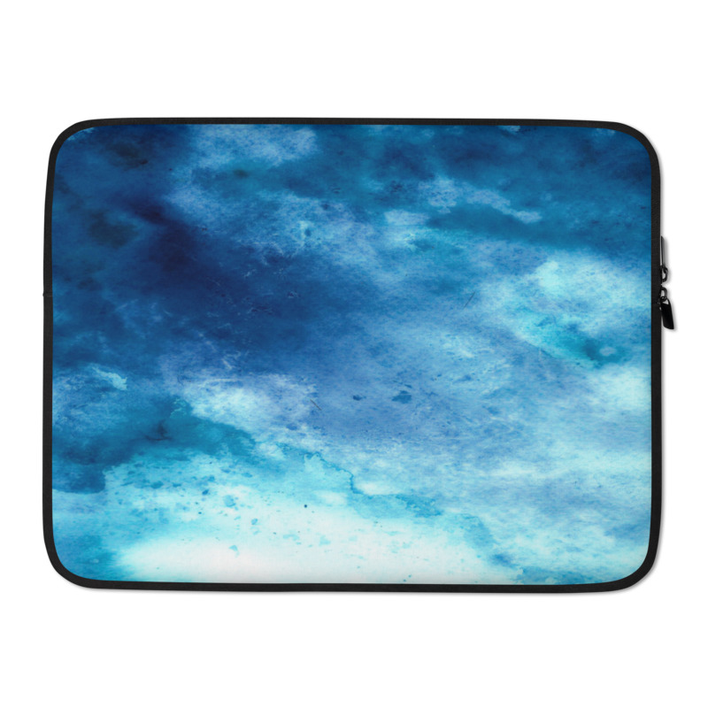 Abstract Blue Clouds Laptop Sleeve