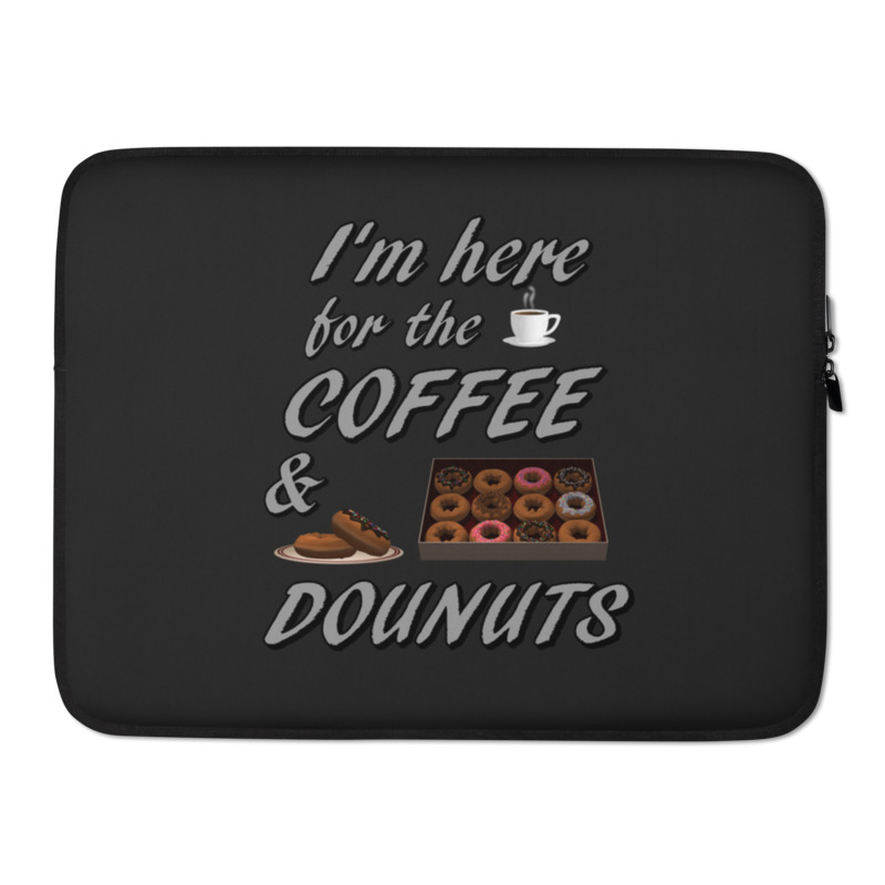 Coffee and Dounuts Laptop Sleeve