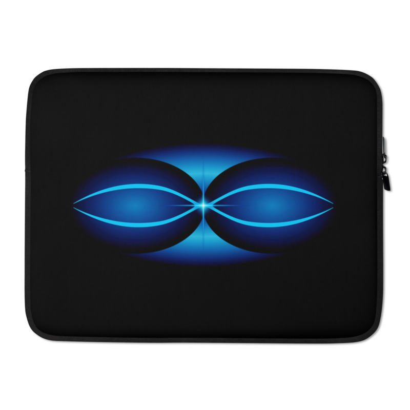 Abstract Blue Star Laptop Sleeve