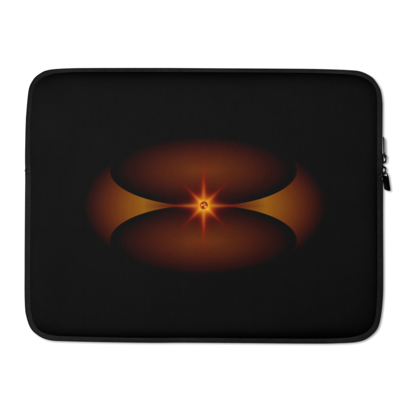 Abstract Orange Star Laptop Sleeve