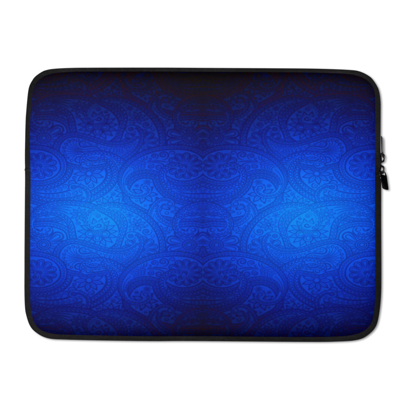 Blue Paisley Laptop Sleeve