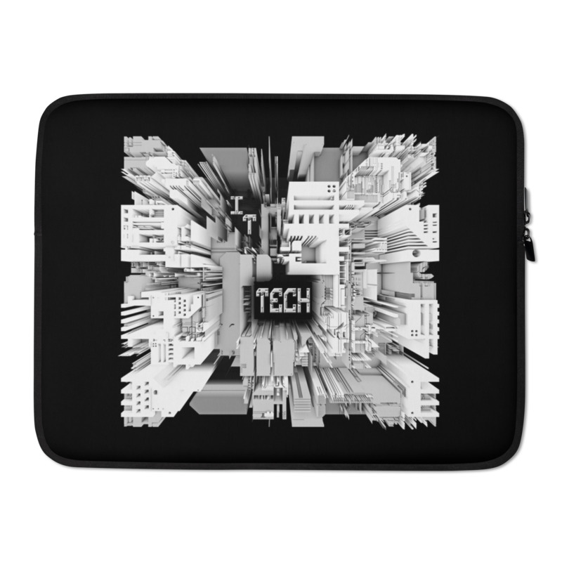 I.T. Tech Black Laptop Sleeve