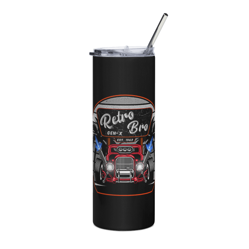 Retro Bro ( Tropics ) - Stainless steel tumbler