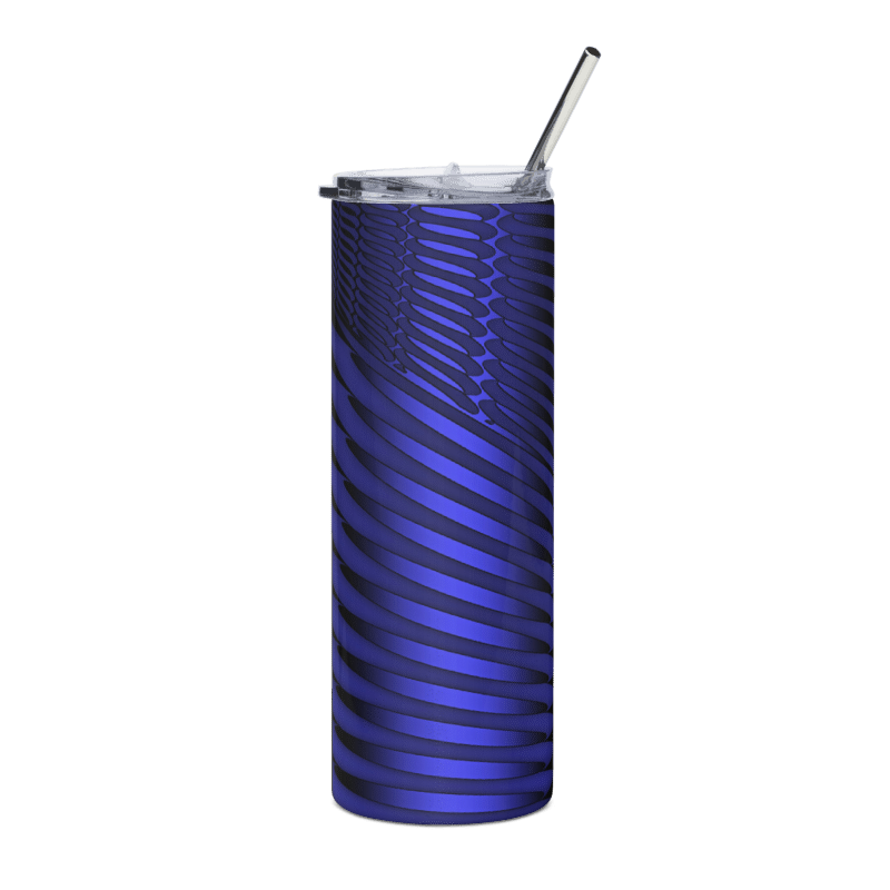 Abstract Purple Design - Stainless steel tumbler