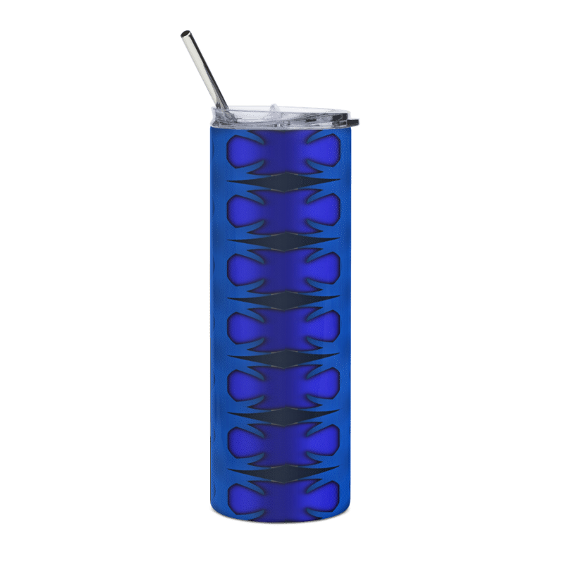 Abstract Blue Design - Stainless steel tumbler