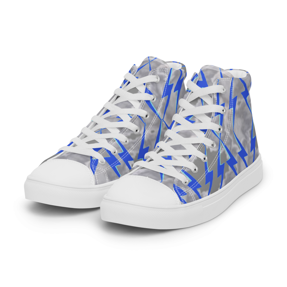 Stormwalker Men's High Top Canvas Shoes - Lightning Productions