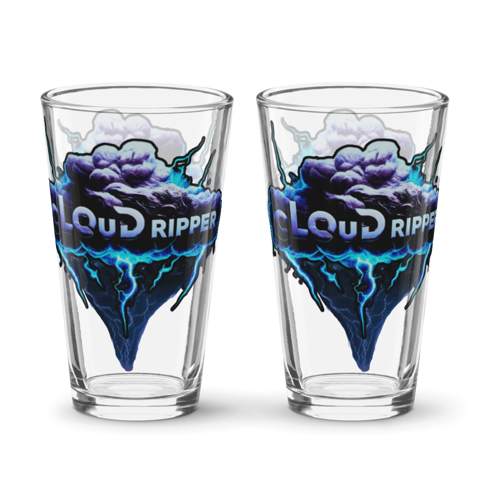 CloudRipper pint glass