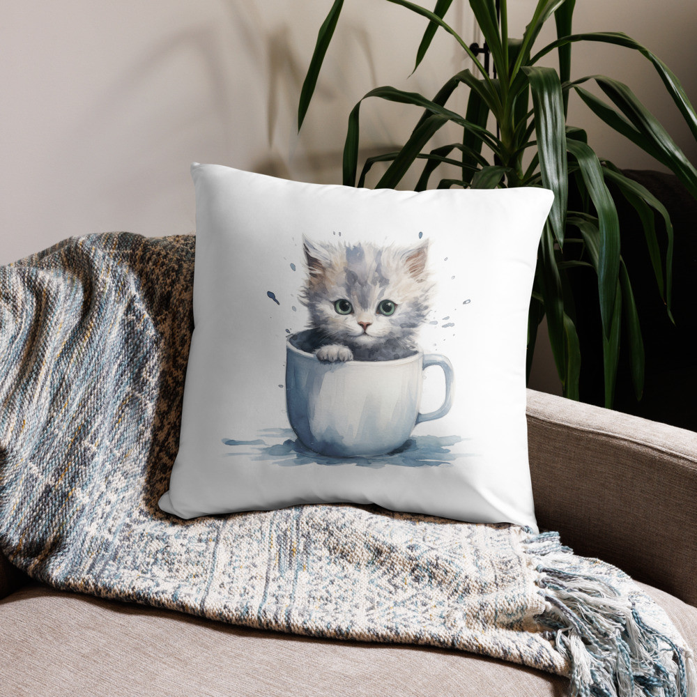 Kittens & Coffee Pillow Case