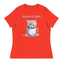 Kittens & Coffee Women's Relaxed T-Shirt