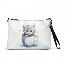 Kittens & Coffee Crossbody Bag