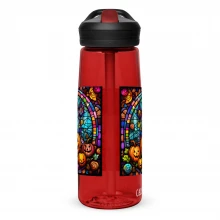 Halloween Stained Glass Candy Sports water bottle