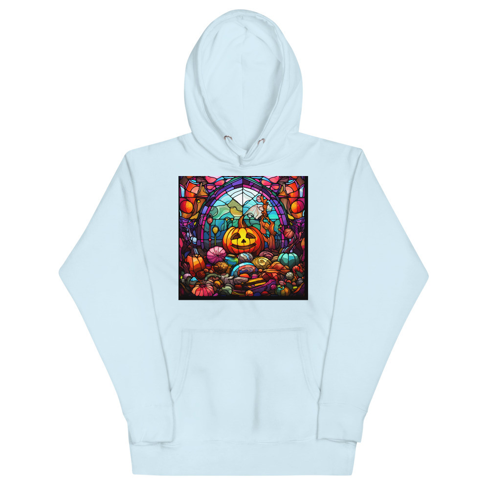 Halloween Candy Stained Glass Unisex Hoodie