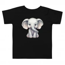 Baby Elephant Toddler Short Sleeve Tee