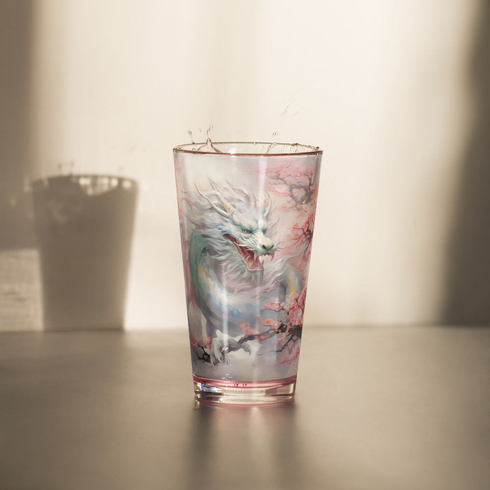 Graceful Dragon Shaker pint glass
