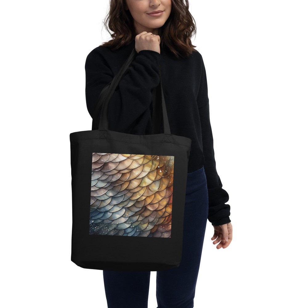 Dragon Scale Pirate Map Eco Tote Bag