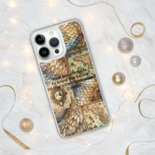 Dragon Scale, Vintage Map, Cameo, Confucius, Clear Case for iPhone®