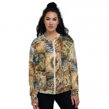 Dragon Scale, Vintage Old World, Pirate Map, Cameo, Confucius, Unisex Bomber Jacket