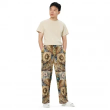 Dragon Scale, Vintage Old World, Pirate Map, Cameo, All-over print unisex wide-leg pants